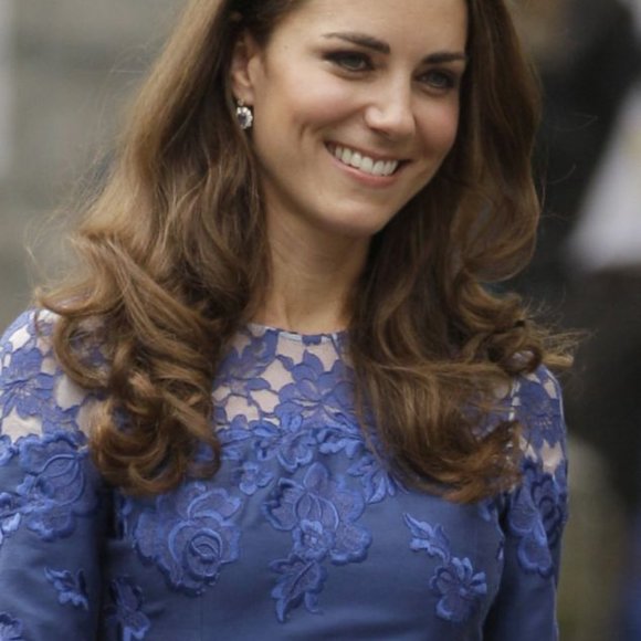 Erdem Jacquenta Blue Lace Dress - Picture 2 of 5